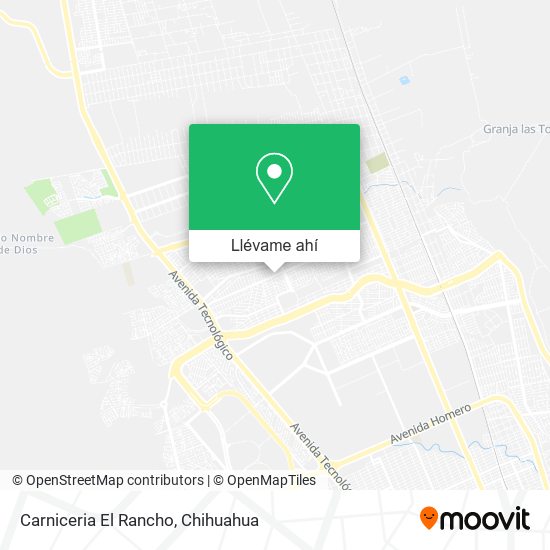 Mapa de Carniceria El Rancho