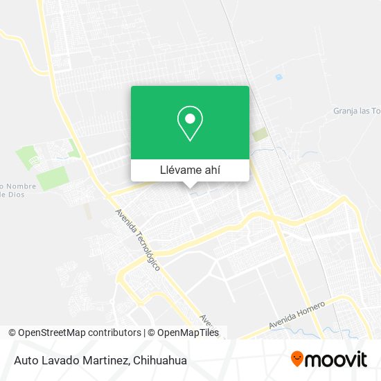 Mapa de Auto Lavado Martinez