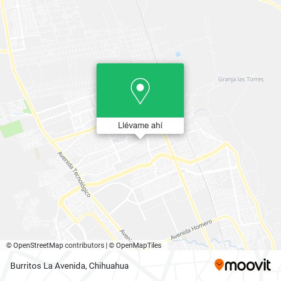 Mapa de Burritos La Avenida