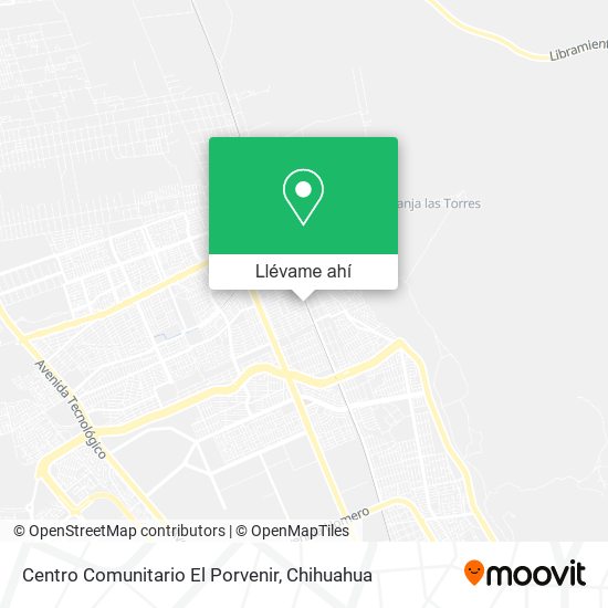 Mapa de Centro Comunitario El Porvenir