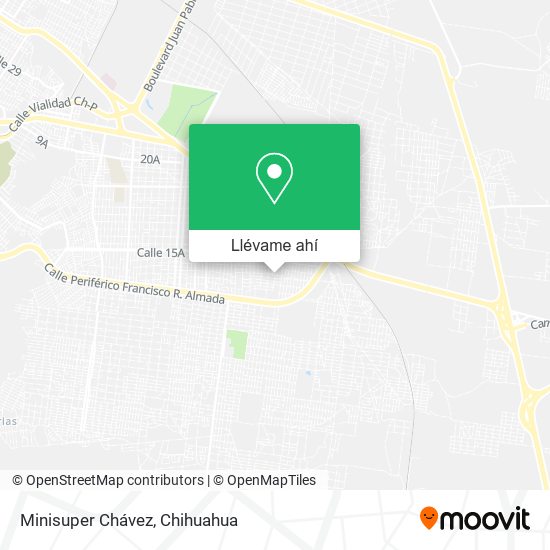 Mapa de Minisuper Chávez