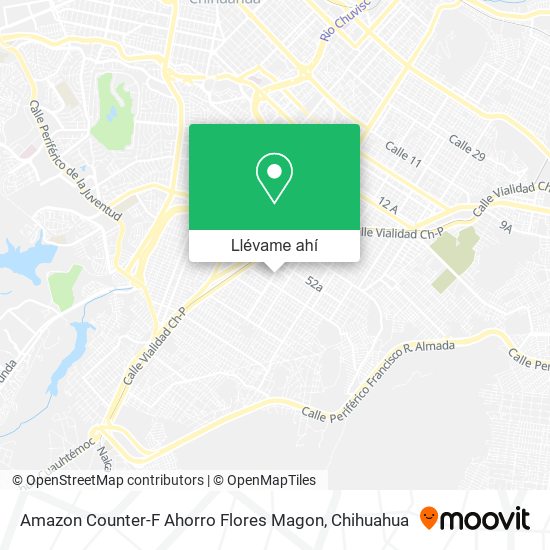 Mapa de Amazon Counter-F Ahorro Flores Magon