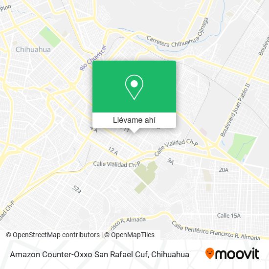 Mapa de Amazon Counter-Oxxo San Rafael Cuf
