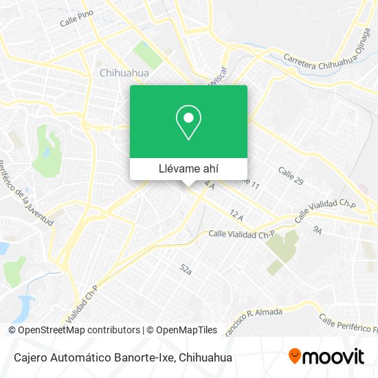 Mapa de Cajero Automático Banorte-Ixe