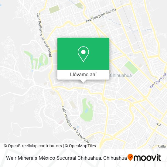 Mapa de Weir Minerals México Sucursal Chihuahua