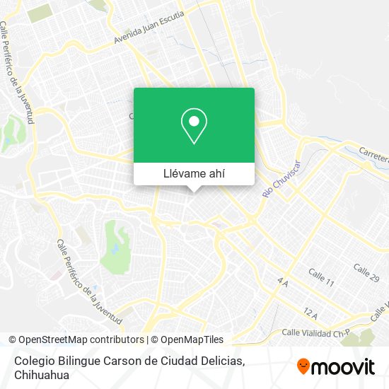 Mapa de Colegio Bilingue Carson de Ciudad Delicias