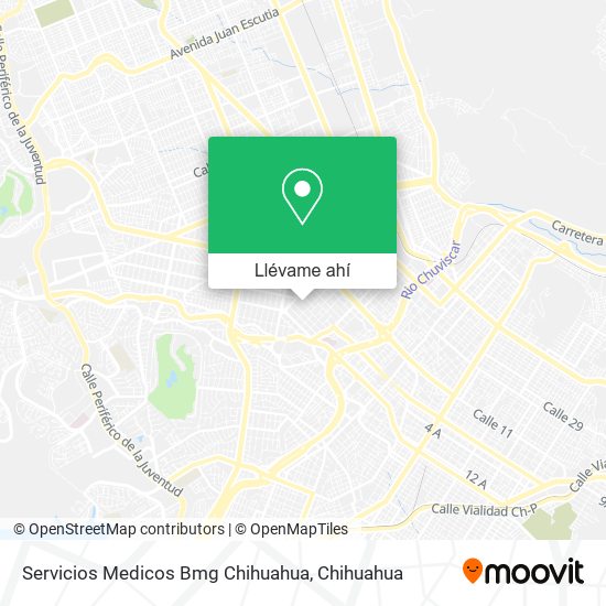 Mapa de Servicios Medicos Bmg Chihuahua
