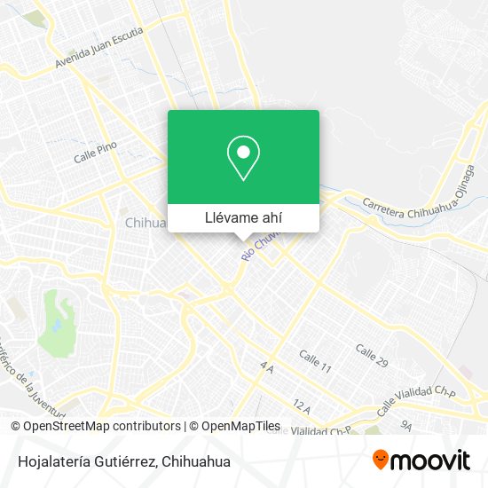 Mapa de Hojalatería Gutiérrez