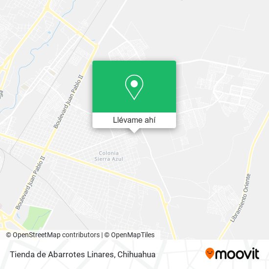 Mapa de Tienda de Abarrotes Linares