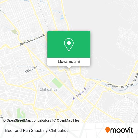 Mapa de Beer and Run Snacks y