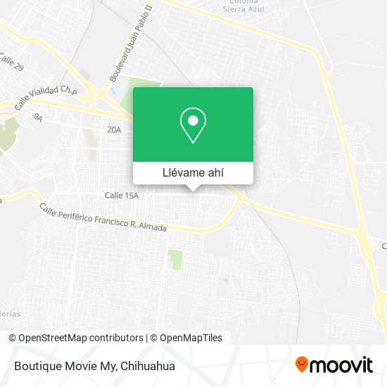 Mapa de Boutique Movie My