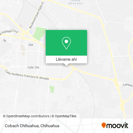 Mapa de Cobach Chihuahua