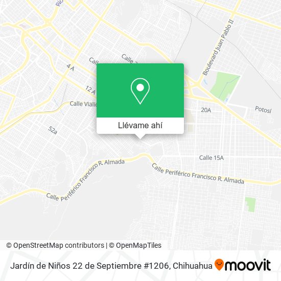 Mapa de Jardín de Niños 22 de Septiembre #1206