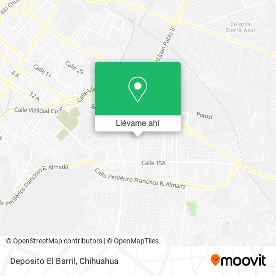 Mapa de Deposito El Barril