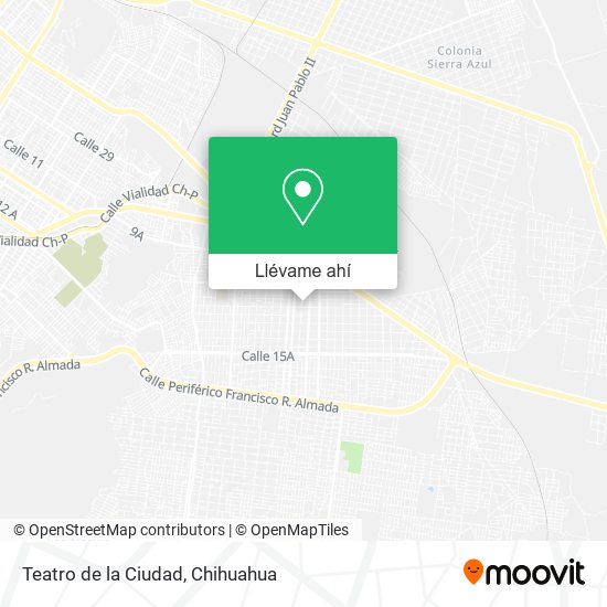 Mapa de Teatro de la Ciudad