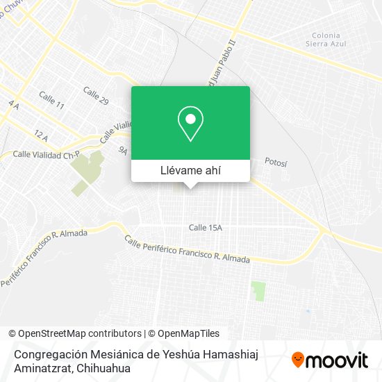 Mapa de Congregación Mesiánica de Yeshúa Hamashiaj Aminatzrat