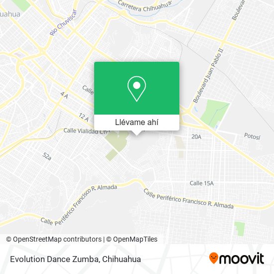 Mapa de Evolution Dance Zumba