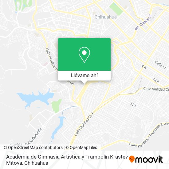 Mapa de Academia de Gimnasia Artistica y Trampolín Krastev Mitova