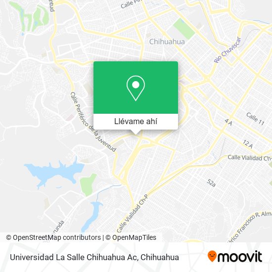 Mapa de Universidad La Salle Chihuahua Ac