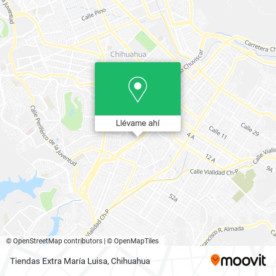 Mapa de Tiendas Extra María Luisa