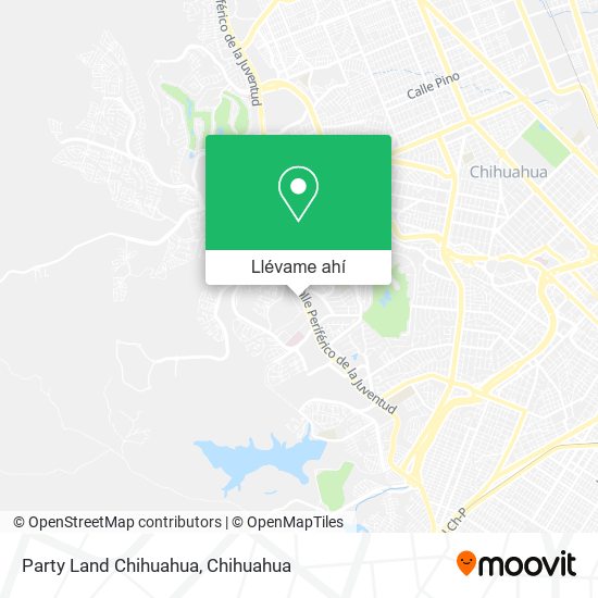 Mapa de Party Land Chihuahua