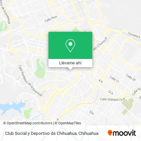 Mapa de Club Social y Deportivo de Chihuahua