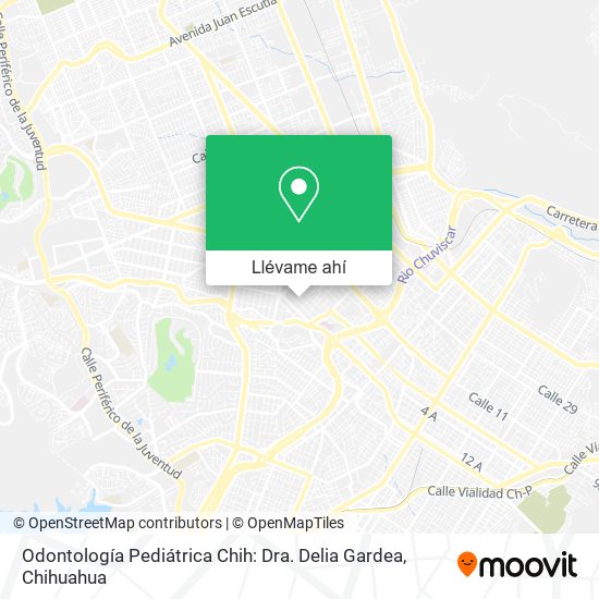 Mapa de Odontología Pediátrica Chih: Dra. Delia Gardea