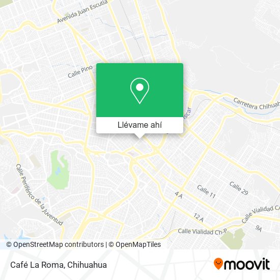 Mapa de Café La Roma