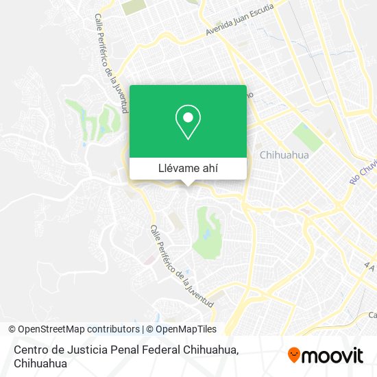 Mapa de Centro de Justicia Penal Federal Chihuahua