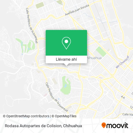 Mapa de Rodasa Autopartes de Colision