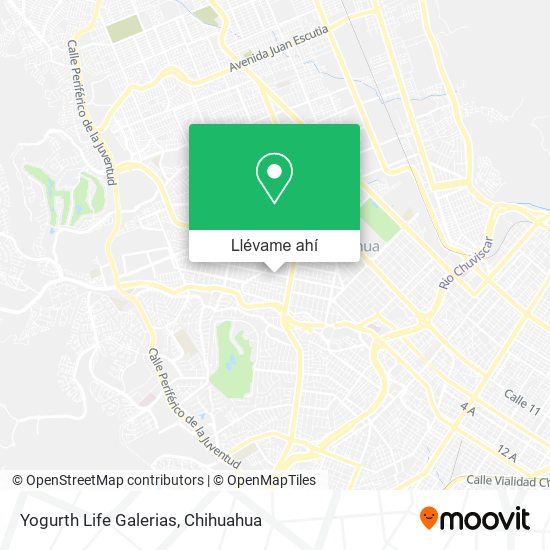 Mapa de Yogurth Life Galerias