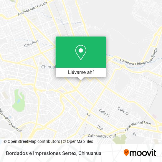 Mapa de Bordados e Impresiones Sertex