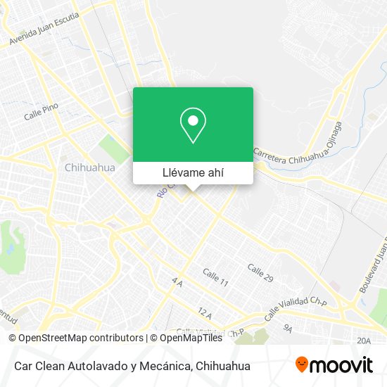 Mapa de Car Clean Autolavado y Mecánica