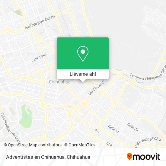 Mapa de Adventistas en Chihuahua
