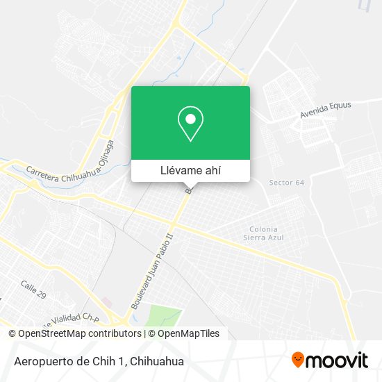 Mapa de Aeropuerto de Chih 1