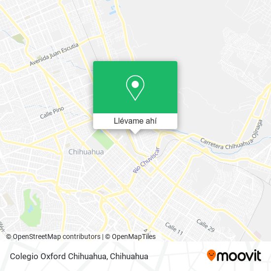 Mapa de Colegio Oxford Chihuahua