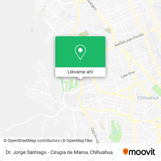 Mapa de Dr. Jorge Santiago - Cirugía de Mama