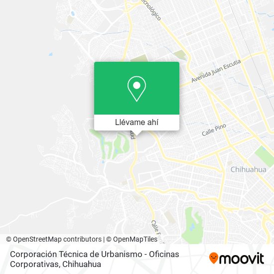 Mapa de Corporación Técnica de Urbanismo - Oficinas Corporativas