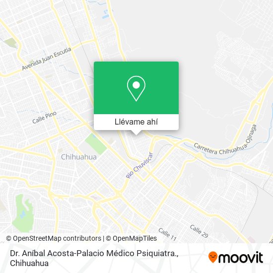 Mapa de Dr. Aníbal Acosta-Palacio Médico Psiquiatra.