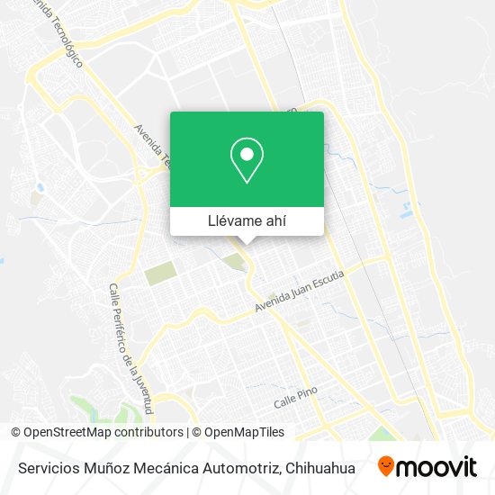 Mapa de Servicios Muñoz Mecánica Automotriz