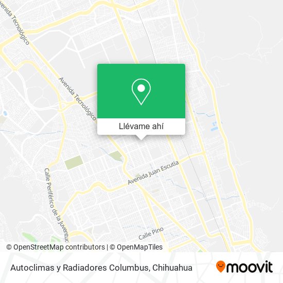 Mapa de Autoclimas y Radiadores Columbus