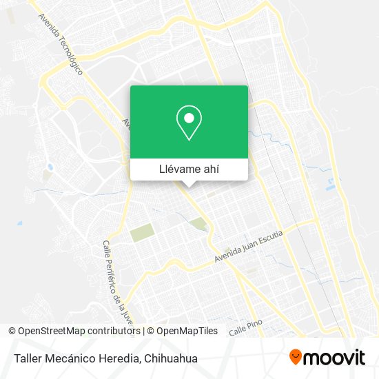 Mapa de Taller Mecánico Heredia