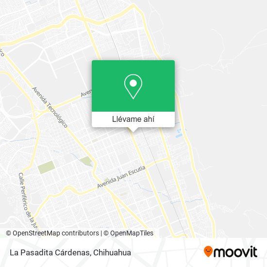 Mapa de La Pasadita Cárdenas