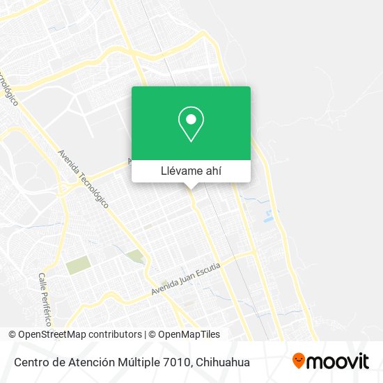 Mapa de Centro de Atención Múltiple 7010