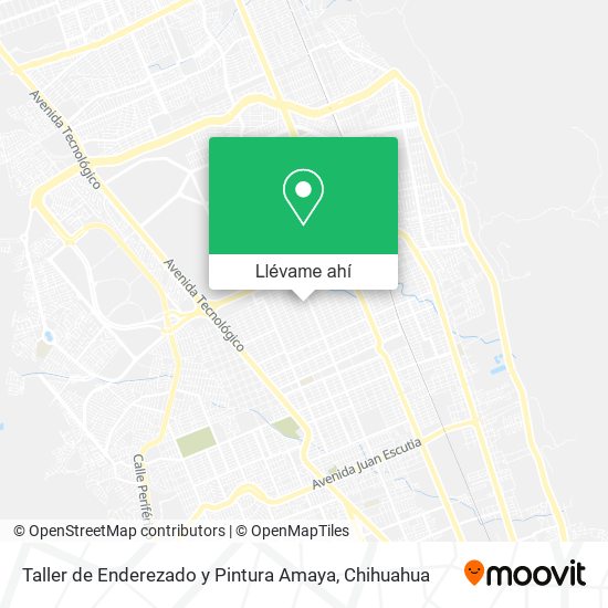 Mapa de Taller de Enderezado y Pintura Amaya