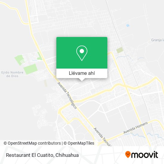 Mapa de Restaurant El Cuatito
