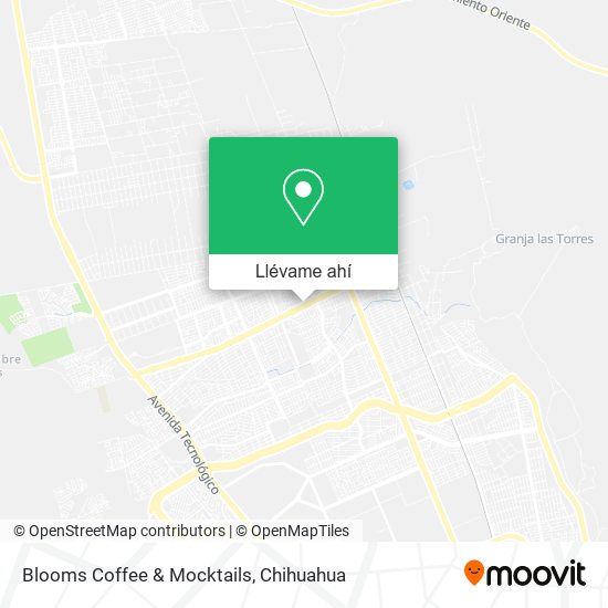 Mapa de Blooms Coffee & Mocktails