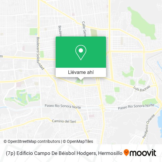 Mapa de (7p) Edificio Campo De Béisbol Hodgers