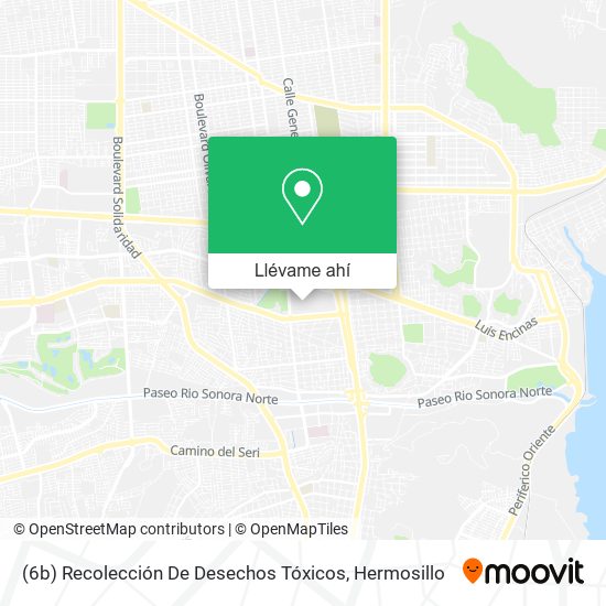 Mapa de (6b) Recolección De Desechos Tóxicos