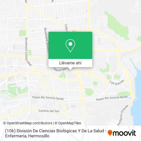 Mapa de (10k) División De Ciencias Biológicas Y De La Salud - Enfermería